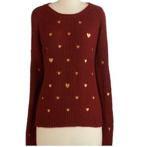 Rare Ticker Talk Sweater in S NWOT